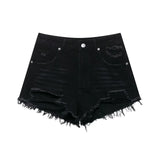 Women High Waist Denim Shorts