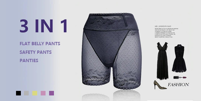 Women Lace Seamless Safety Shorts