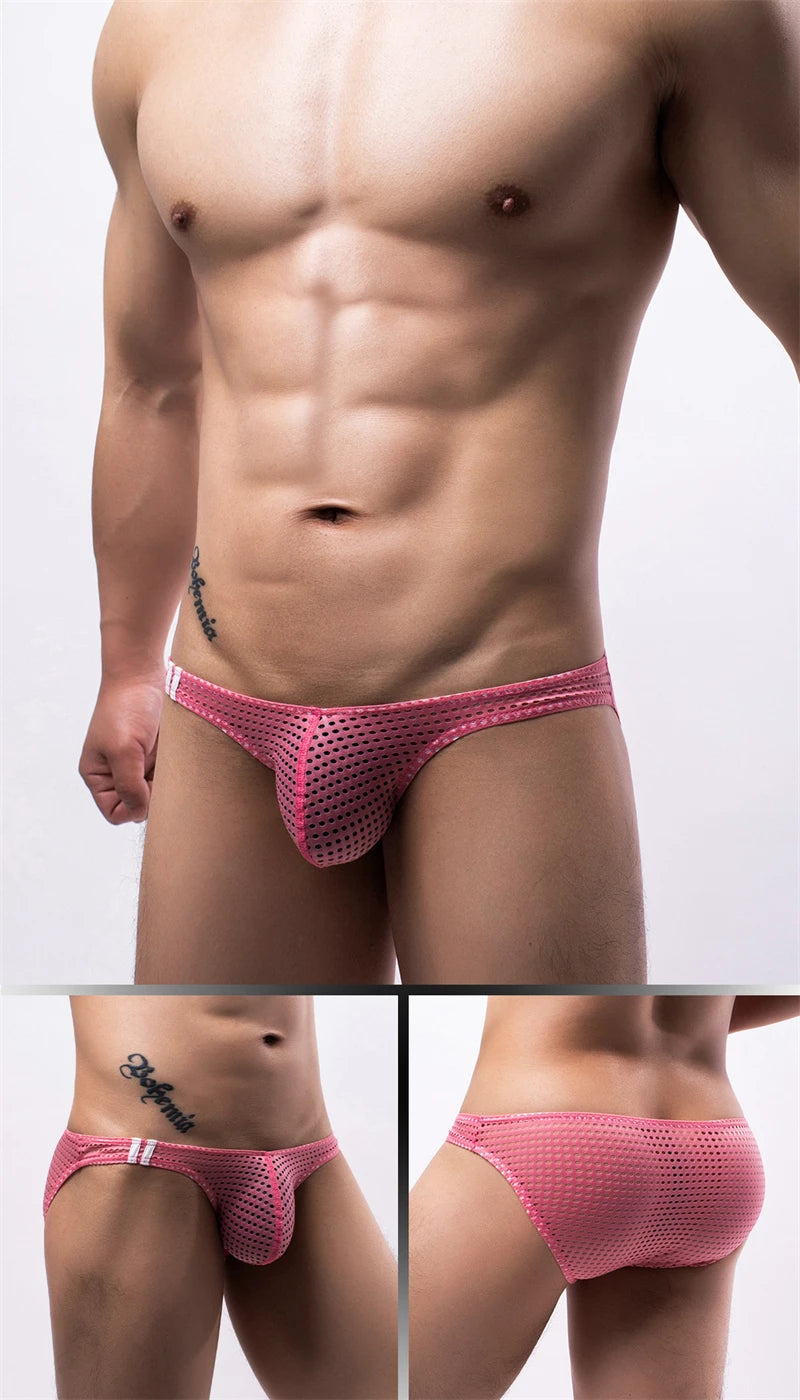Men's Sexy Mesh Briefs – U Convex Low Rise