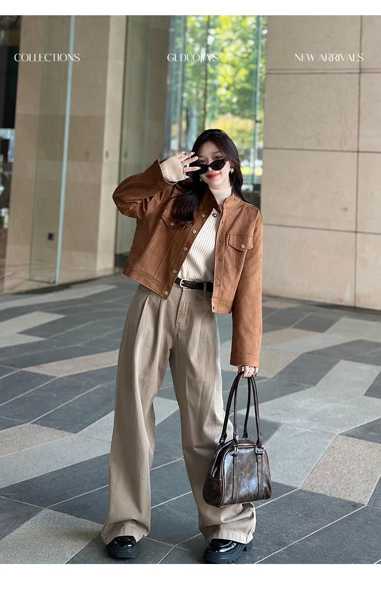 Women's Retro Red Turtleneck Sweater