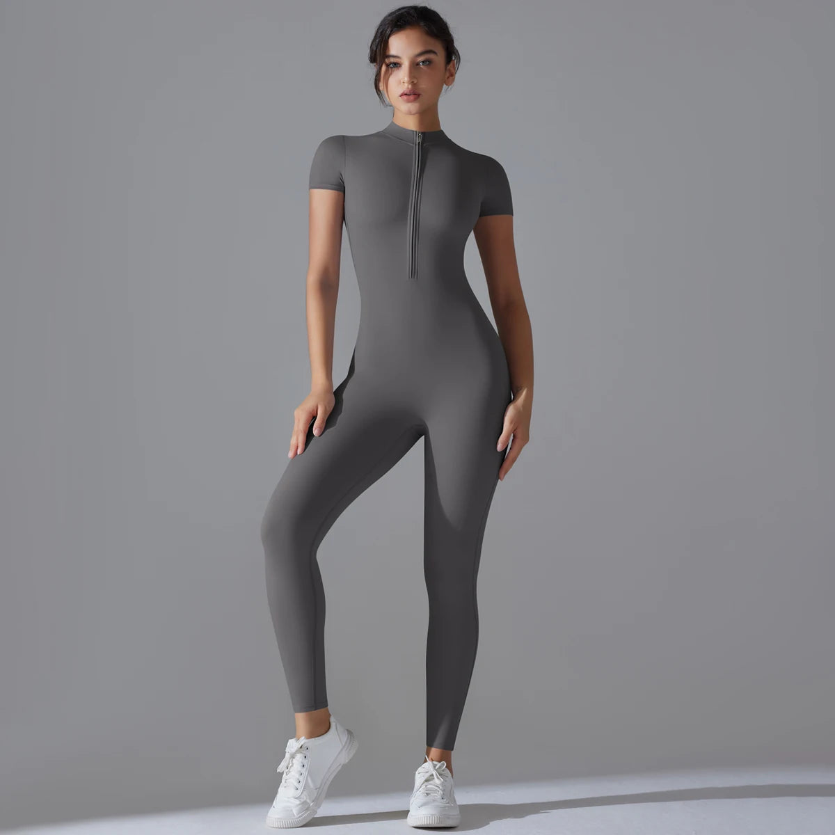 Women's Breathable Sports Yoga Bodysuit – Quick Dry Fitness Jumpsuit