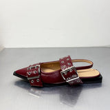 Women Flats – Pointed Toe Slingback Designer Shoes