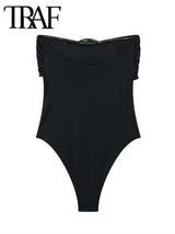 Off Shoulder Strapless Bodysuit – Summer Bodycon