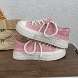 Women Canvas Sneakers Non Slip Lace Up Flats