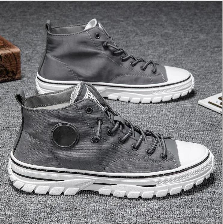 Men’s High-Top Skateboarding Canvas Shoes