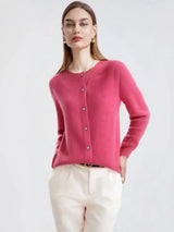 Women Merino Wool Cashmere Cardigan