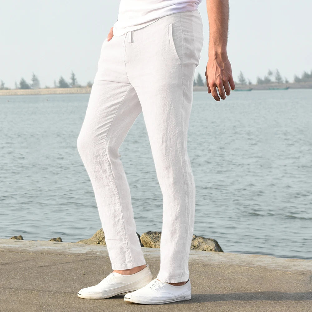 Men’s Cotton Linen Trousers