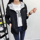 Double-Sided Women's Trench Coat – Hooded Spring Autumn Windbreaker