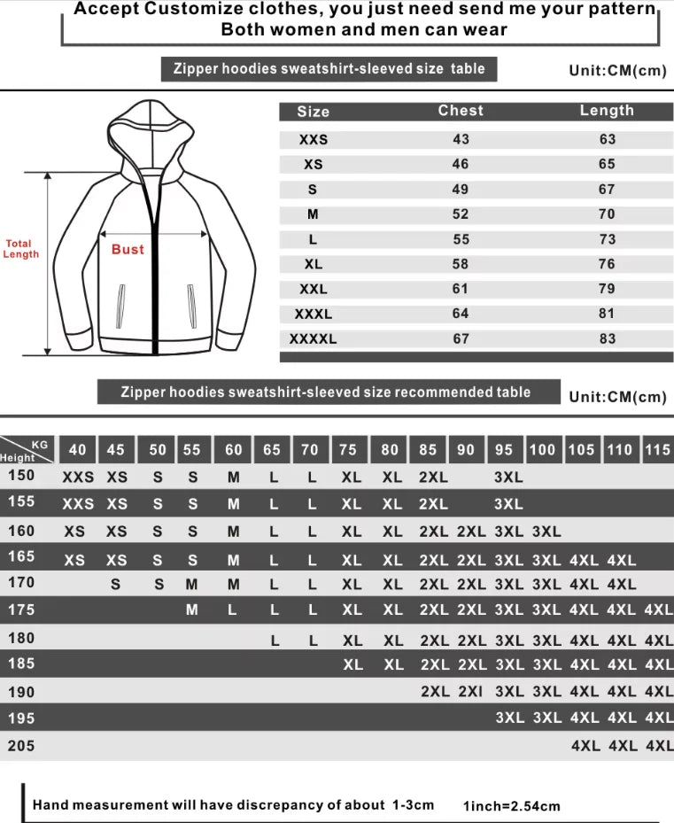 Men Cosplay Zip Hoodie Jacket