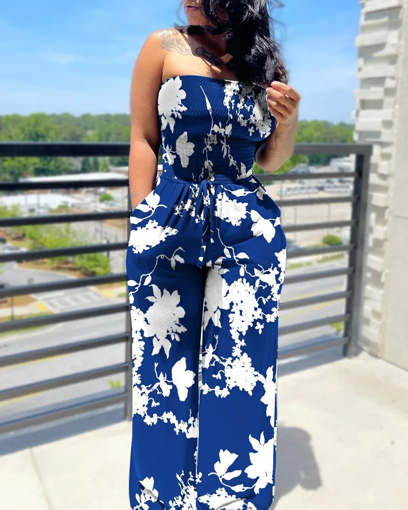 DotBella™ – Polka Dot Off Shoulder Jumpsuit (Playful, Retro & Summer-Ready)