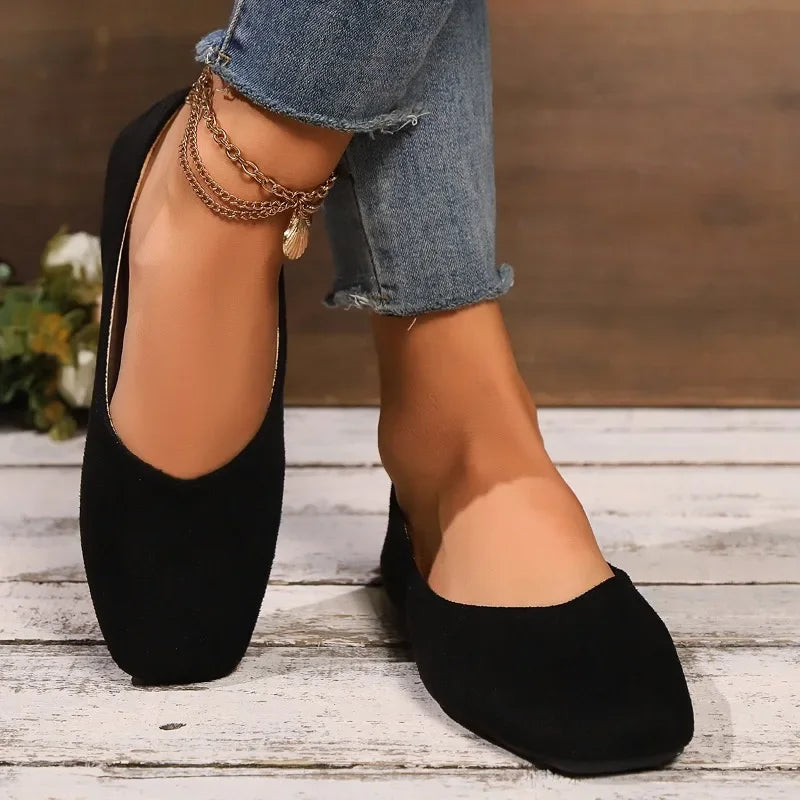 Women’s Square Toe Shallow Casual Ballet Flats