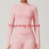 Ribbed Women's Yoga Jacket – Long Sleeve Standing Collar Fitness Top