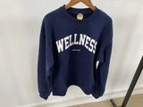 Women Letter Print Sweatshirt Vintage O-Neck Pullover