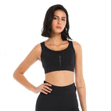 Women Front Zipper Sports Bra Plus Size