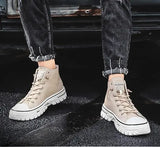 Men’s High-Top Skateboarding Canvas Shoes