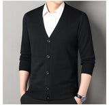 Men V-Neck Knit Cardigan