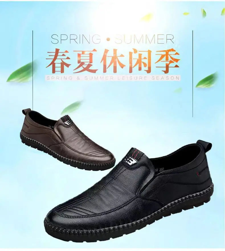 Men PU Leather Office Loafers