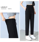 Women’s Plus Size Ice Silk Sports Pants