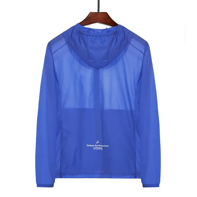 Men's Plus Size Summer Hooded Jacket