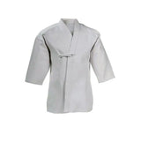 Kendo hakama kimono in gray for martial arts, suitable for men, women, and girls, featuring a traditional design.