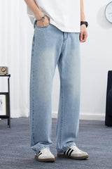Men Korean Loose Jeans