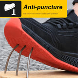 Manlegu Air Mesh Lightweight Safety Sneakers