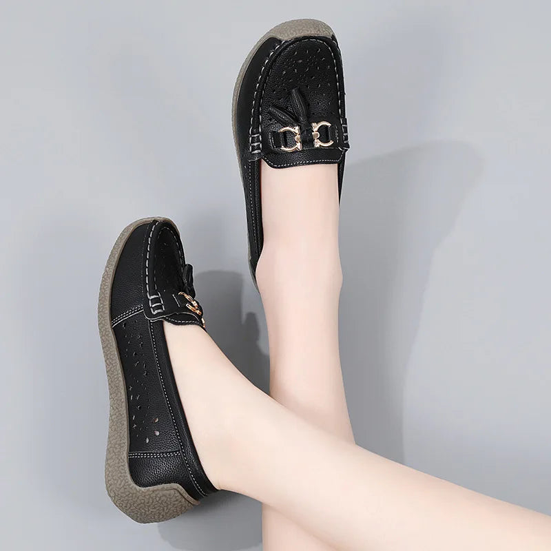 Round Toe Nurse Loafers – Soft Sole & Non-slip 2025