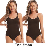Women Open Crotch Slim Bodysuit