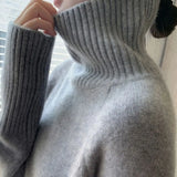 Women's Loose Turtleneck Cashmere Sweater