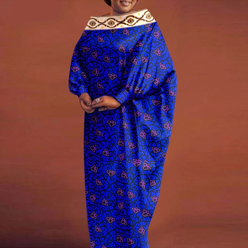 Women Batwing Boho Maxi Dress