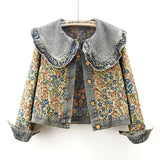 Women’s Luxury Pearl Bridal Denim Jacket