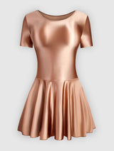 Women Satin Sports Ballet Skirt