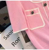 Women Square Neck Knit T-Shirt