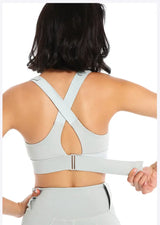 Women Front Zipper Sports Bra Plus Size