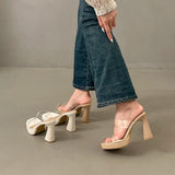 Clear Open Toe Platform Mules – Summer 2025