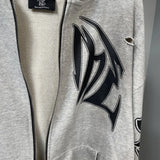 Men Rhinestone Zipper Hoodie