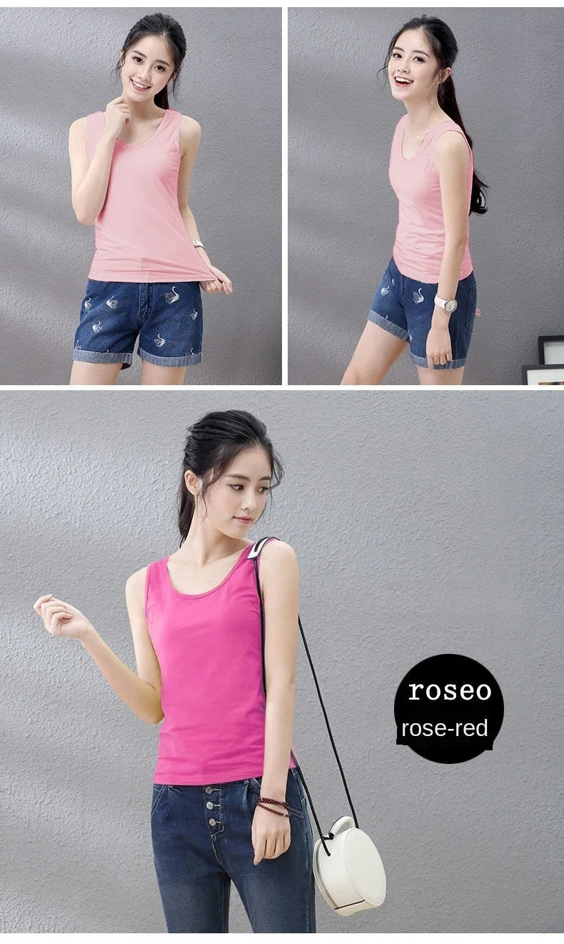 Women Cotton Halter Tank Top