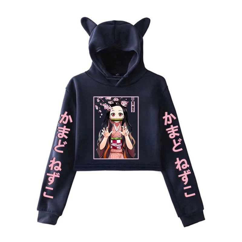 Nezuko Cat Ear Hoodie