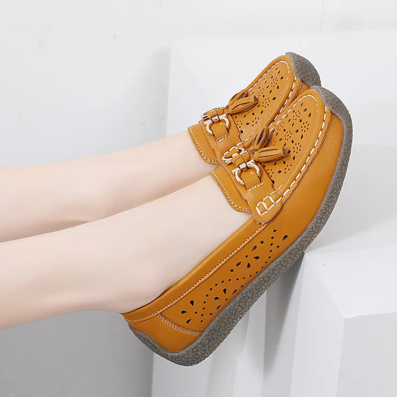 Round Toe Nurse Loafers – Soft Sole & Non-slip 2025