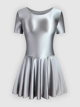 Women Satin Sports Ballet Skirt