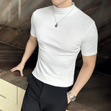 Men Korean Slim Fit Turtleneck Tee