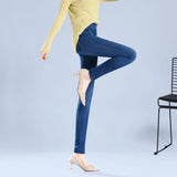 Women Faux Denim Leggings