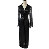 Women Ice Silk Pajama Nightdress Sexy Sleepwear 2025