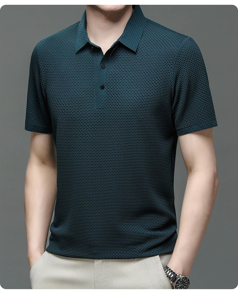 Men Ice Silk Polo Shirt