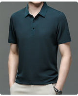 Men Ice Silk Polo Shirt