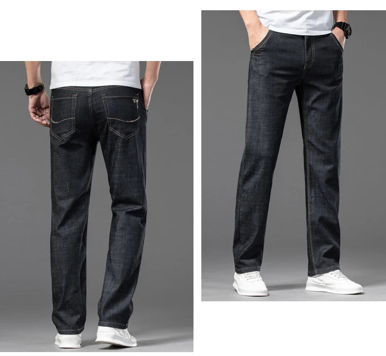 Men's Plus Size Straight Business Jeans