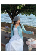 Women's Long Sleeve Knit Cardigan