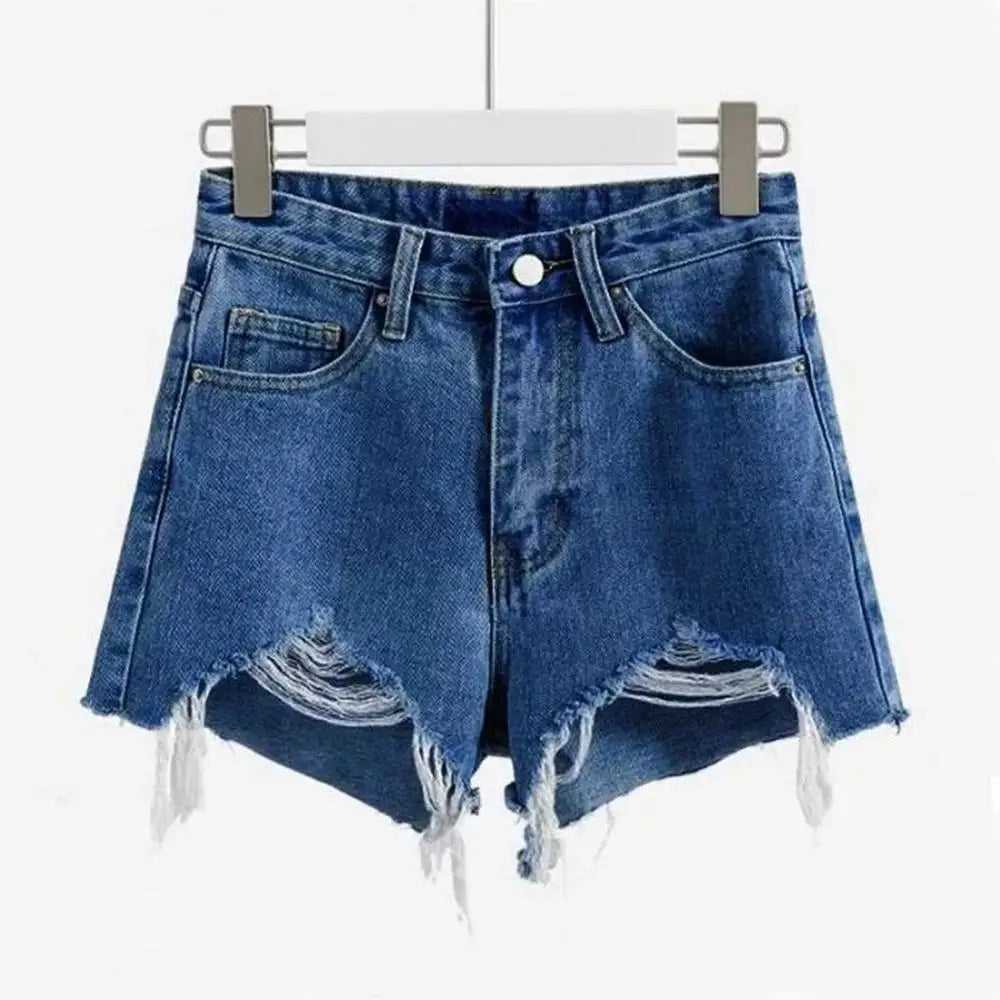 Summer Women's High Waist Cowboy Denim Shorts