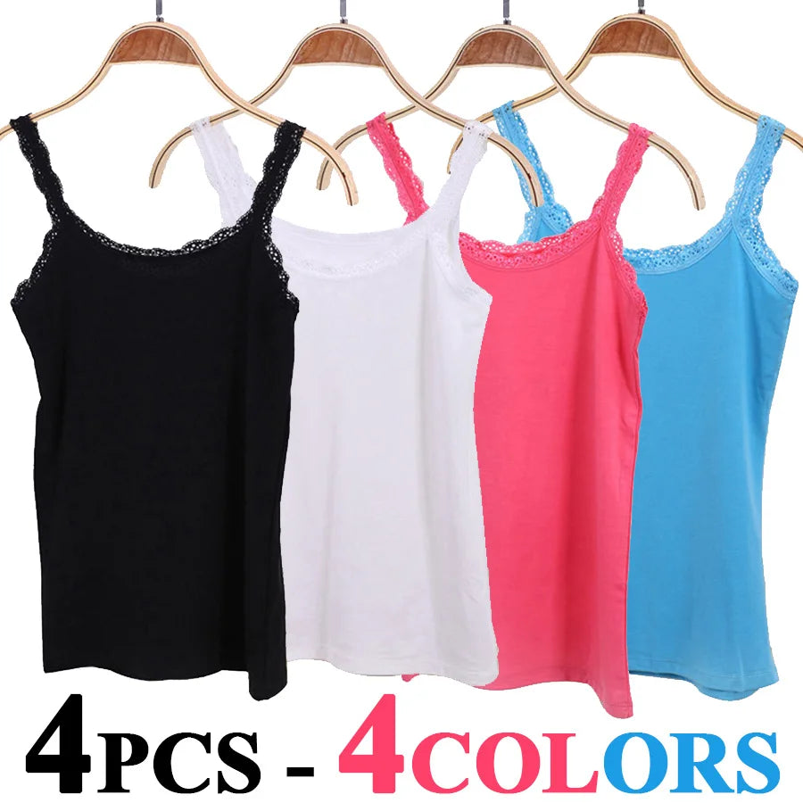 Women Cotton Lace Camisole