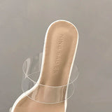 Clear Open Toe Platform Mules – Summer 2025